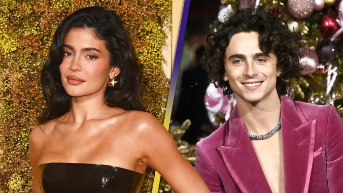 Timothée Chalamet Kardashian Christmas