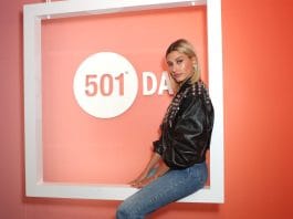 Hailey Bieber Levi's jeans sale