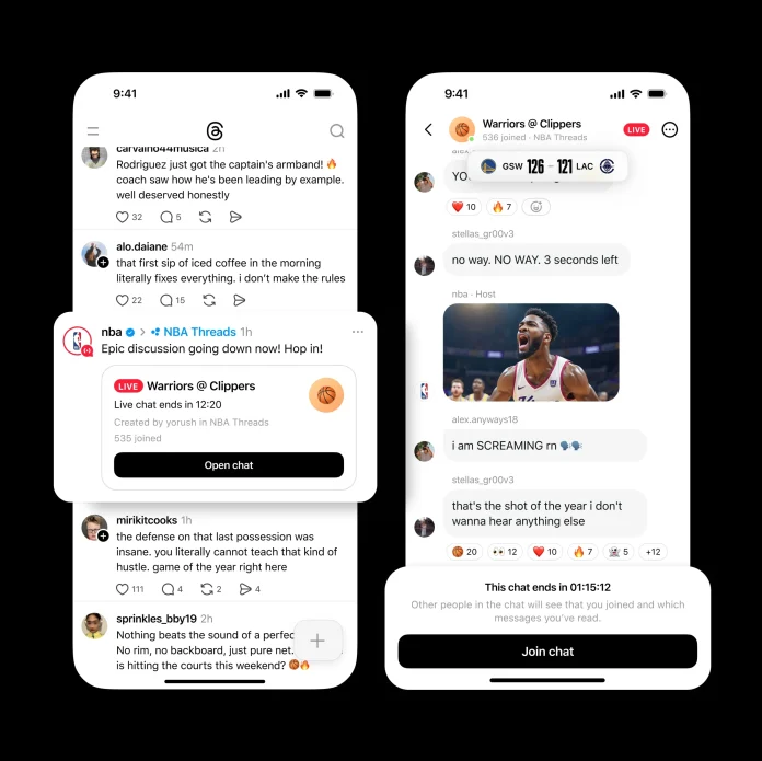 Threads Live Chats